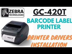 ZEBRA GC-430T PRINTER DRIVER INSTALLATION #printer