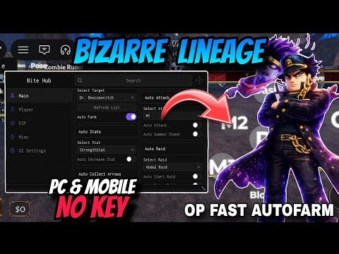 Bizarre Lineage Script *NO KEY* - INSTANT KILL, AUTO RAID, COLLECT ARROWS, GOD MODE, AUTOFARM