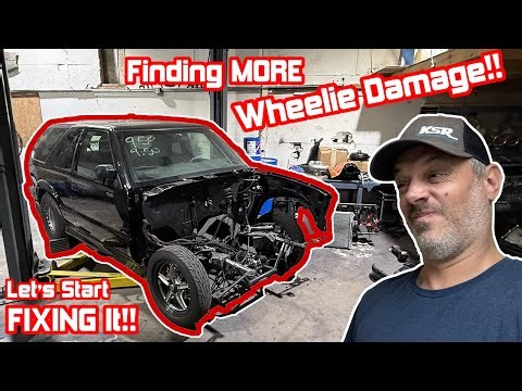 We Found EVEN MORE Wheelie Damage on Rocky!! Let's Start FIXING it!!