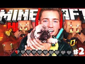 My puppies are helping me in Minecraft...!? | Minecraft Hardcore #2