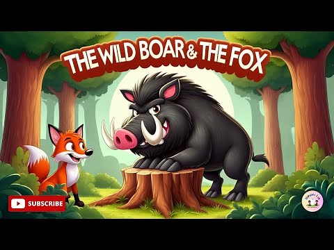 'The Wild Boar & the Fox | English Story for Beginners | Kid’s Story | Learn English