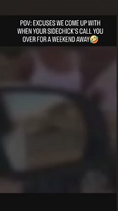 #HYPERLINK🟣🟡 POV: excuses we come up with whenever your sidechick's call you over for a weekend away🤣🤣🤣 | Hypelink