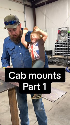 Part 1: Tracing out custom cab mounts for the 79 Crewcab #fab #metal #custom #ford #trucks #blacksheep | Black Sheep Customs