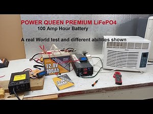 POWER QUEEN premium Lithium LiFePO4 100 Amp Hour batteries real world use test, great results