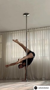 2.5K views · 103 reactions | Beautiful low acro combo from @celestialedan! ❣️ #poletrickoftheday | Pole Trick of the Day | Facebook