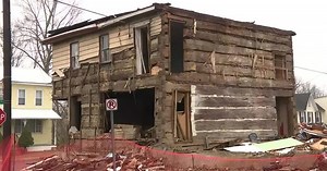 Colonial-era log cabin found during demolition of condemned building in Pennsylvania