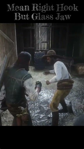 🤜Mean Right Hook But Glass Jaw🤛 #rdr2 #gaming #shorts