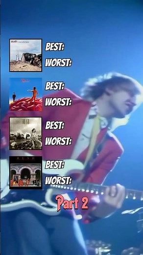 Rush Albums Best & Worst Songs Part 2 #rush #yyz #progressiverock #rockmusic