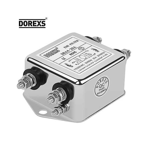Dorexs DBA4 Single Phase Power Line EMI Filter 10A-30A | AC DC RFI Noise Suppression Filter | UL CE RoHS Certified Manufacturer