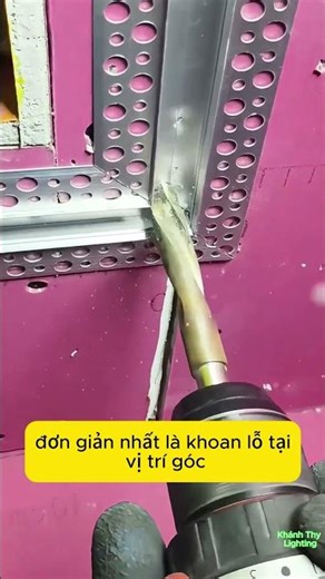 Cách sử lý góc vuông khi dùng led dây lắp âm trần thạch cao #denledthanhnhom #denledamtran