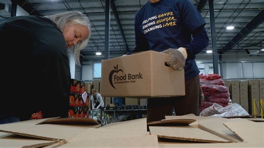 Food Bank of Central New York holds 'Helping Hands to End Hunger' volunteering event