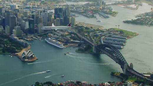 352K views · 2.1K shares | Check out the world's best view of Sydney Harbour and its famous landmarks in this incredible cockpit video. | Qatar Airways | Facebook