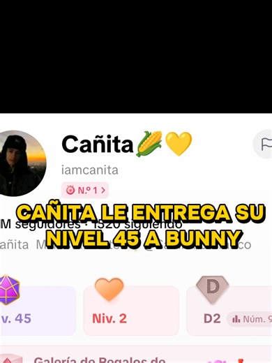 Cañita Entrega Nivel 45 a Bunny