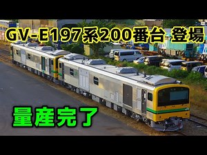 【量産完了】GV-E197系(200番台)TS08編成 新潟トランシス出場@2024.6.11