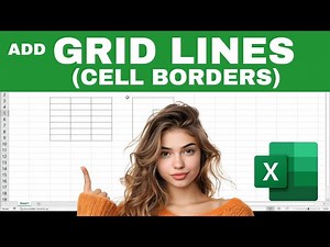 How to Add GRID LINES in EXCEL (Cell Borders)