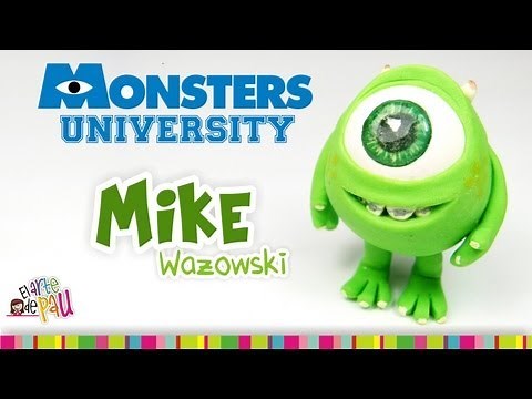 Mike Wazowski Polymer Clay Tutorial / Mike Wazowski de Arcilla Polimérica