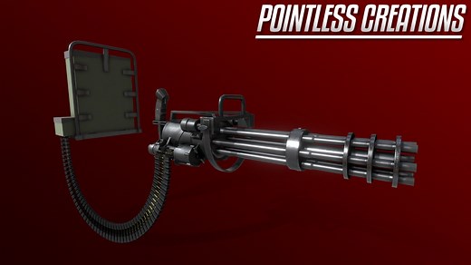 M-134 Backpack Minigun [VRChat] - 3D model by POINTLESS (@Pointless.blend)