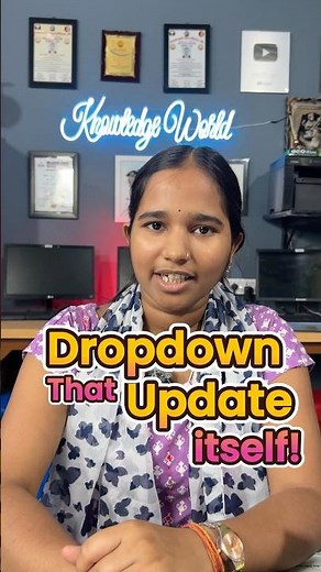 🔥🔥Auto update drop down list in excel😎Advance Excel Trick #shorts #excel #computer
