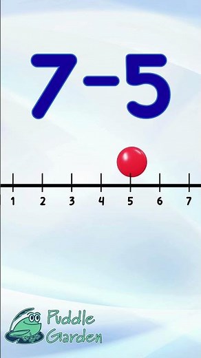 Subtraction on a Number Line | Kindergarten and First Grade Math #shorts #educationalvideo