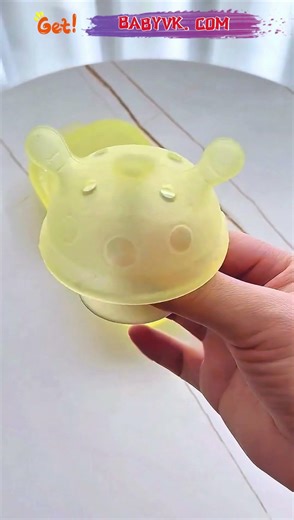 Silicone Mushroom Baby Teether: Stop Your Baby from Chewing Fingers All Day #Parenting #Baby
