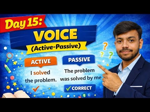 Day 15 | Active–Passive Voice | English Grammar for Competitive Exams By Pushpraj Singh