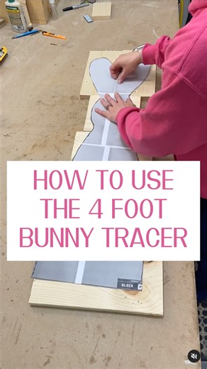 Wood Craft Blueprints with Jen on Instagram: "Go here to get the pdf and make your own! https://loom.ly/KPs55CA Once printed, taped and cut together you can use the tracer for any material you want. #diyspring #springdecor #springporchsecor"