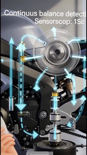 How Does a Self-Balancing Motorcycle Stay Upright Without a Stand? 🏍️⚙️ 🔬 🏍️ ⚙️ 📚 | Ps Vlog