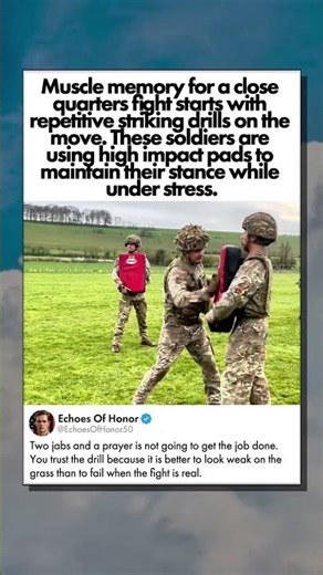 WHY SOLDIERS TRAIN HAND TO HAND