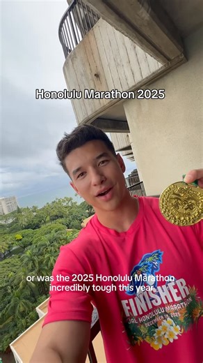 Nicolas on Instagram: "Be honest… did you get BODIED by the Honolulu Marathon too? I did. If you’ve ever reached the point where you’re no longer racing the clock, you know exactly what I mean. Just you vs your mind 😤 Mad respect to all the 42,000 people that toed the line in the pouring rain at 5am and a million thank you to all the volunteers. You all are legends. Tell me your experience in the comments pls did anyone get a PR? #honolulumarathon2025 #marathon #running #honolulumarathon #foryo