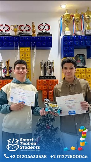 Smart Techno Students on Instagram‎: "Ahmed & Yassin presenting thier line follower robot #SmartTechnoStudents #العبور_بتتعلم_صح مع STS #ابنك_دايما_سابق 📲 To find out more call 01204633338-01272500046 📍Location Obour City - First District #smart_techno_students #icoolchallenge #robochallenge #appandgamedevelopment #arduino #ev3 #Scratch #scratchJr #stemeducation #spike #Wedo #lego #Ai #Robotics #programming #stemforkids #Funnylearning #codingisfun #coding #funlearning #kidseducation #kidseduca