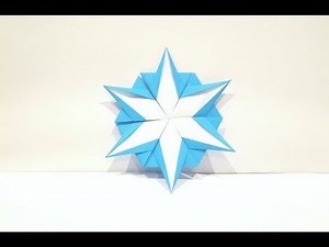 Origami Snowflake Tutorial (How to fold)