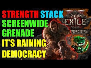 [POE2] Strength Stack Grenade Titan. Ethical Vision Build that's way more Fun than I thought.