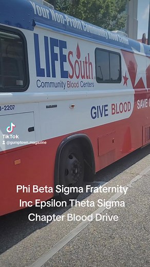 Phi Beta Sigma Fraternity Inc Epsilon Theta Sigma Chapter hosted a #BloodDrive last Saturday! #pbs1914 #phibetasigma #gumptown #webeeverywhere #blueandwhite | Gumptown Magazine