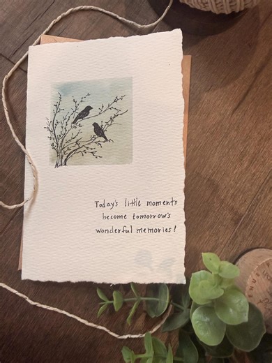 Hand-painted Watercolor Spring Card! - Etsy