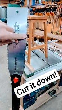 EASY way to Shorten Stool Legs or Chair Legs