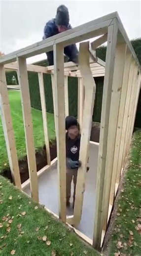 Hedge Opens to a Hidden Indoor Waterfall Room #HiddenWaterfall #SecretRoom #IndoorWaterfall