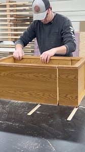 Particle board cabinet managed to survive a little surgery #woodwork #cabinetry | John Builds It