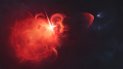 Astronomy: Eruption on a star would have swept away a planet's atmosphere