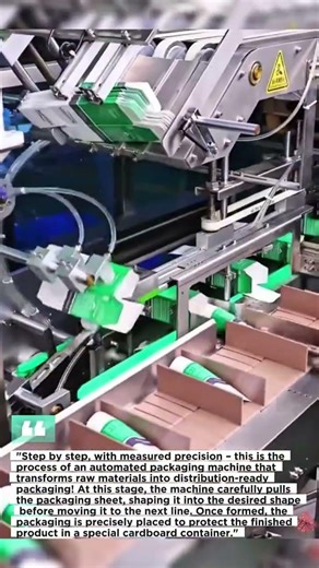This is the working process of the automatic packaging machine.