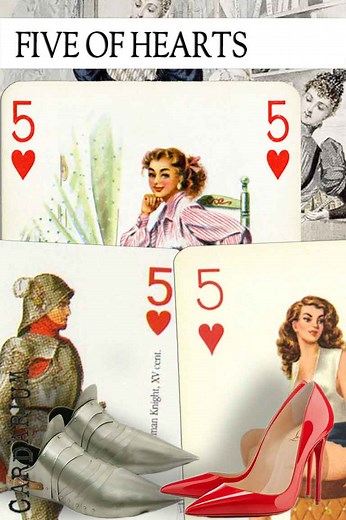 5 of Hearts meaning in Cartomancy and Tarot - ⚜️ Cardarium ⚜️