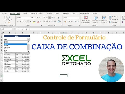 Controle de Formulário: Caixa de Combinação no Excel - Passo a Passo - Excel Detonado