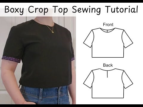 Boxy Crop Top Step-by-step Sewing Tutorial