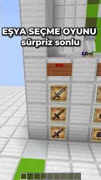 MİNECRAFT AMA EŞYA SEÇME OYUNU !!