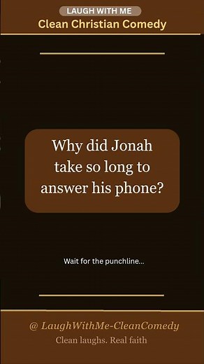 😂 Dad Joke of the Day # 5— Clean Christian Comedy!