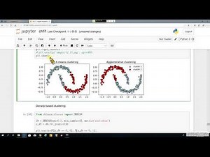 Python Machine Learning 46. Clustering Analysis-4: 以密度為基礎的分群 (DBSCAN) 及影片錄製結束 (recorded on 20191022)