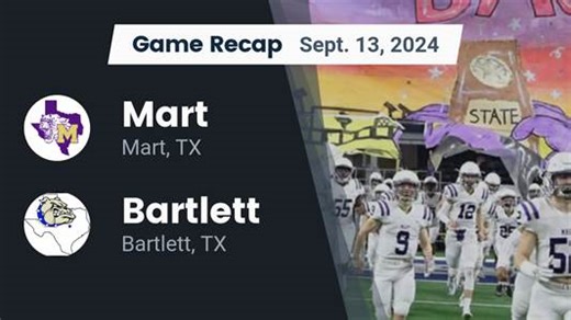 Football Game Preview: Mart Panthers vs. Bremond Tigers