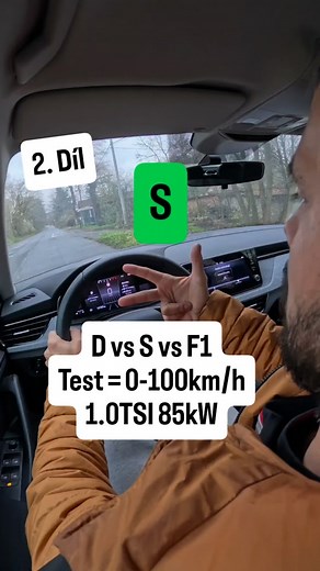 402K views · 145 reactions | 2.Díl | Pojedu rychleji na D, S, nebo s F1 řazením❓️ #test #skoda #Scala #automat #follow #viral | Filip Grep | Facebook