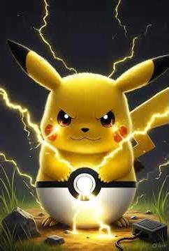 Pikachu #ai #animation #aiart #pokemon #pikachu #electric #cartoon #shorts #aishorts