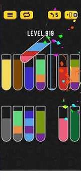 water sort puzzle - level 919