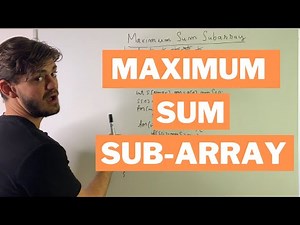 Maximum Sum Sub-array - Dynamic Programming - Partial Sums - Approach (With Implementation)